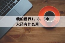 我的世界1，8，5中火药有什么用