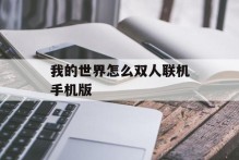 我的世界怎么双人联机手机版