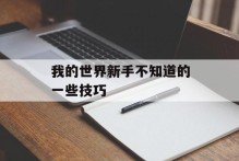 我的世界新手不知道的一些技巧