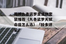 原神九条裟罗圣遗物套装推荐（九条裟罗天赋命座怎么选）「较多评论」
