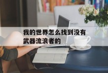 我的世界怎么找到没有武器流浪者的