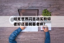坦克世界闪击战买粉碎者好还是掘墓者啊？