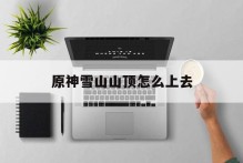 原神雪山山顶怎么上去