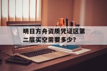 明日方舟资质凭证区第二层买空需要多少？