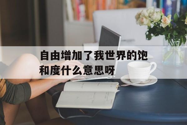自由增加了我世界的饱和度什么意思呀